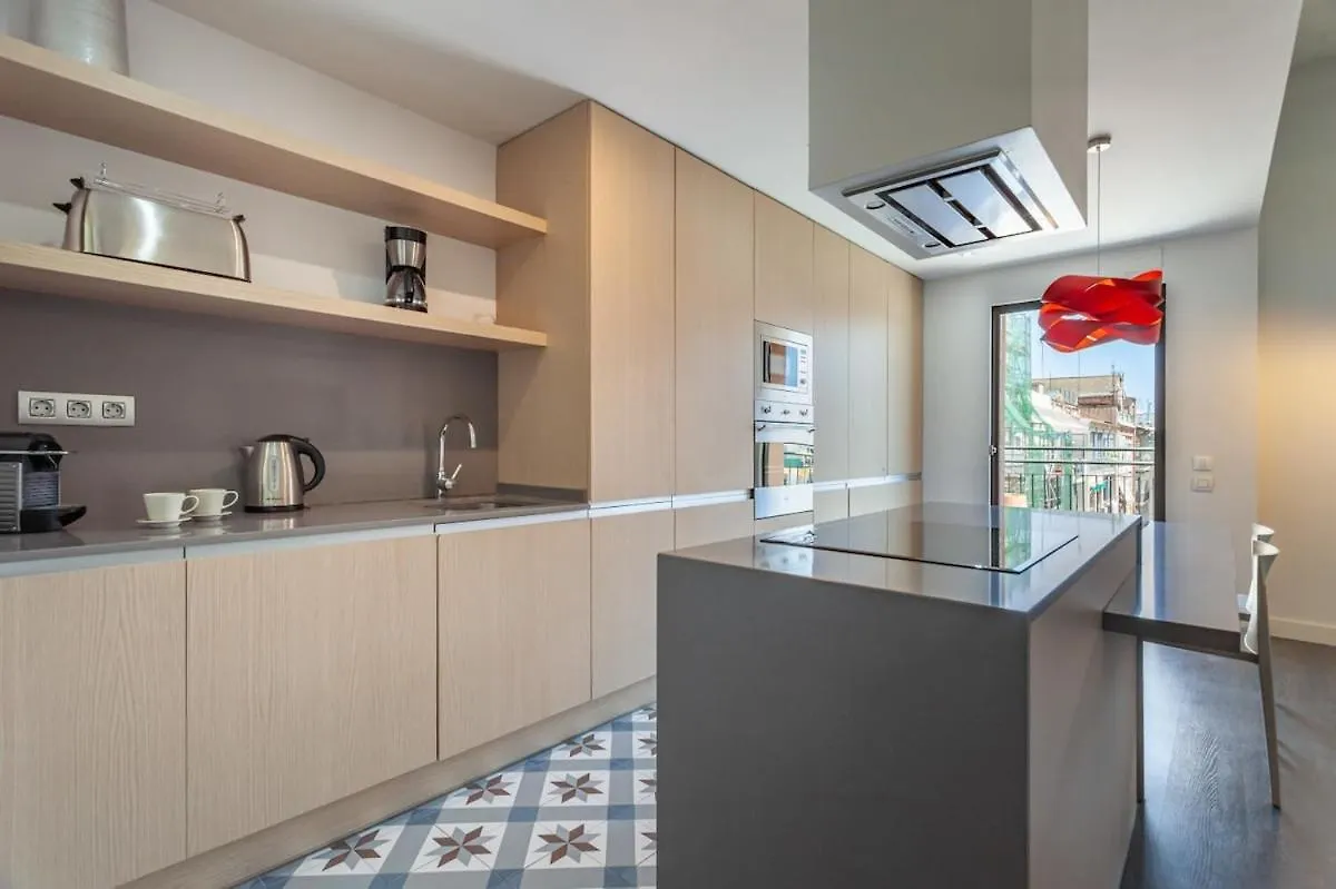 Apartment 3-Bedroom Penthouse With Terrace In Eixample Barcelona Spain